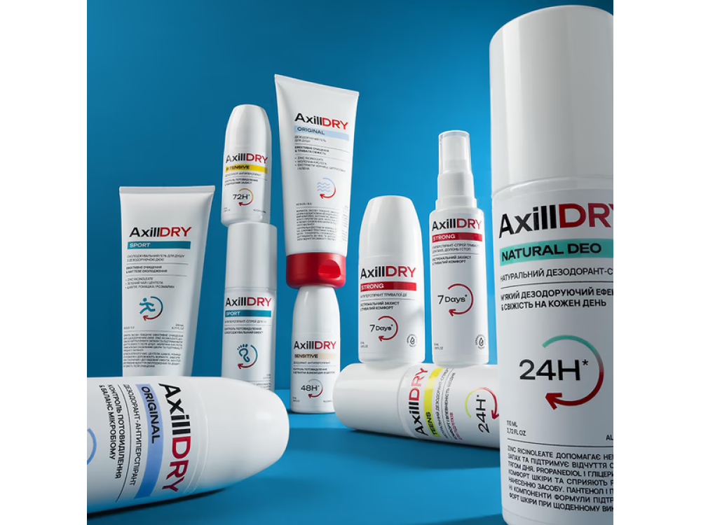 Антиперспірант-спрей для ніг AxillDRY Sport 110мл