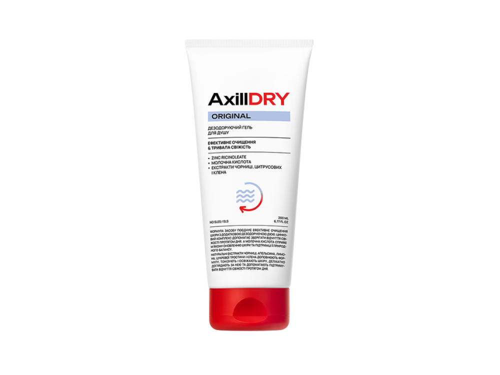 Дезодоруючий гель для душу AxillDRY Original 200мл