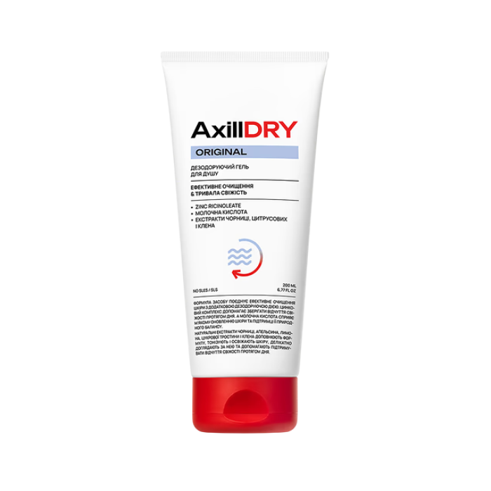 Дезодоруючий гель для душу AxillDRY Original 200мл
