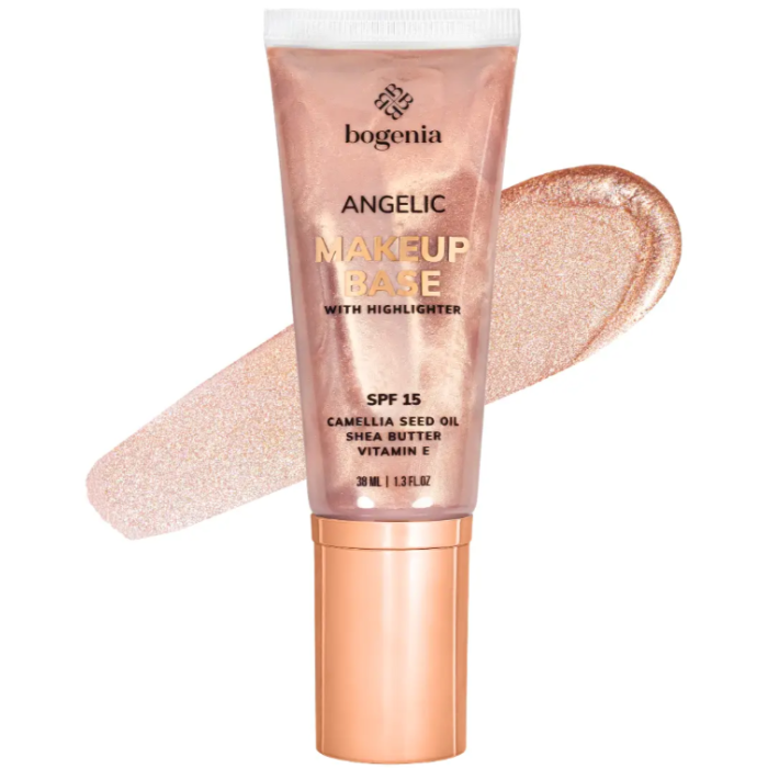 База під макіяж з хайлайтером Bogenia BG612 ANGELIC Makeup Base with Highlighter 001, 38 мл