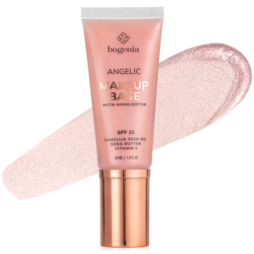 База під макіяж з хайлайтером Bogenia BG612 ANGELIC Makeup Base with Highlighter 002, 38 мл