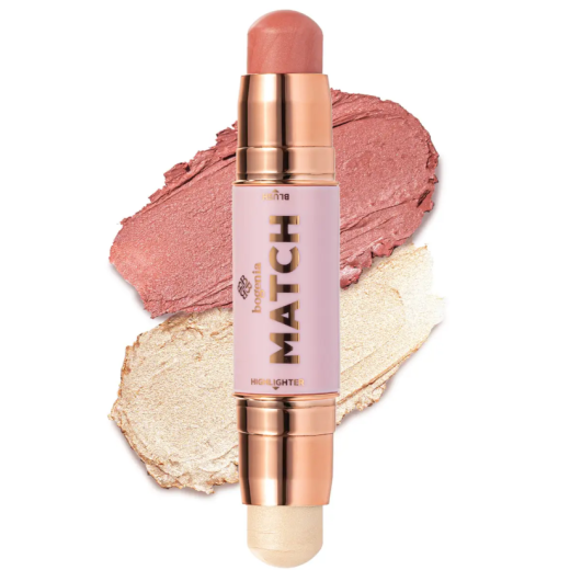 Xайлайтер та румʼяна Bogenia BG637 Match Stick Highlighter & Blush, 001