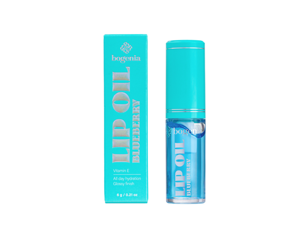 Олія для губ Bogenia BG717 Lip Oil White 004 Blueberry