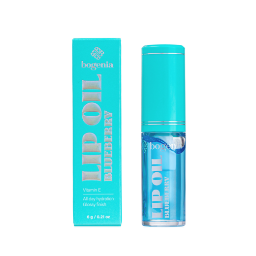 Олія для губ Bogenia BG717 Lip Oil White 004 Blueberry