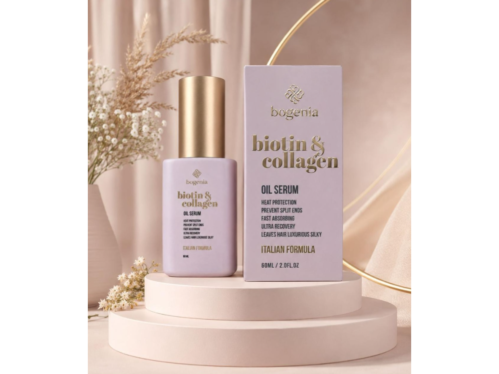 Сироватка-олія Bogenia Biotin & Collagen Oil Serum №004 BG451 60 мл