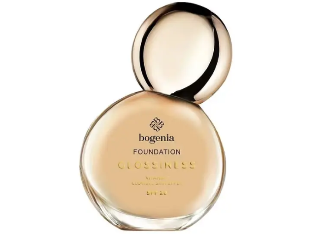 Зволожувальна тональна основа Bogenia BG600 Glossiness Beige Jasmine 005, 30 мл