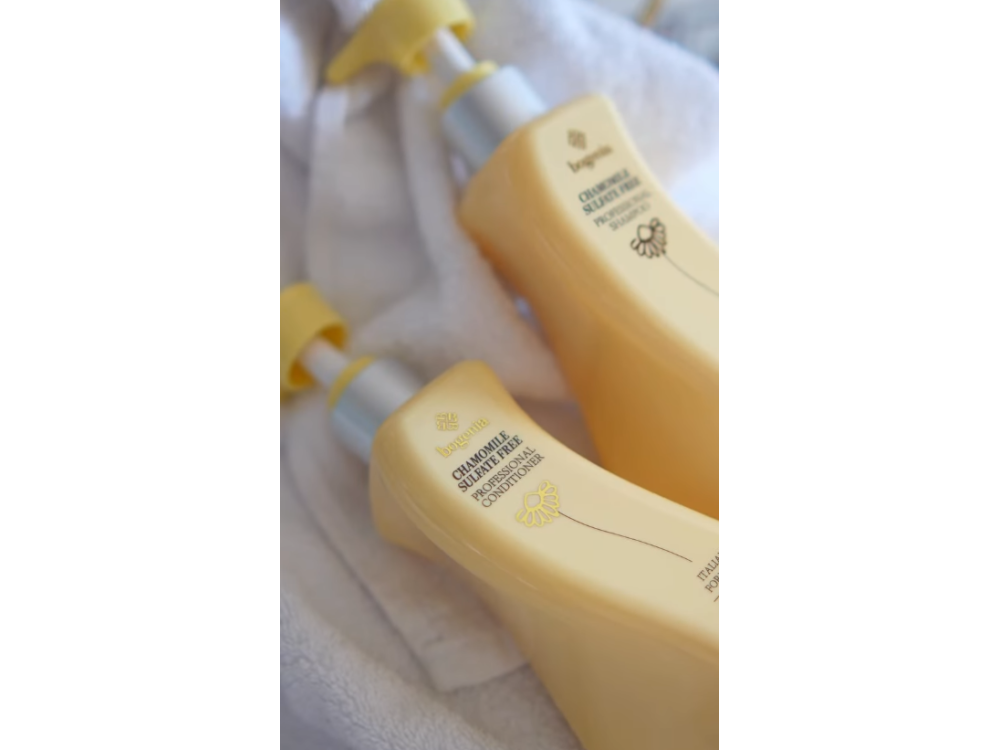 Шампунь для волосся з ромашкою Bogenia BG461 Chamomile Sulfate Free Professional Shampoo 001, 400 мл