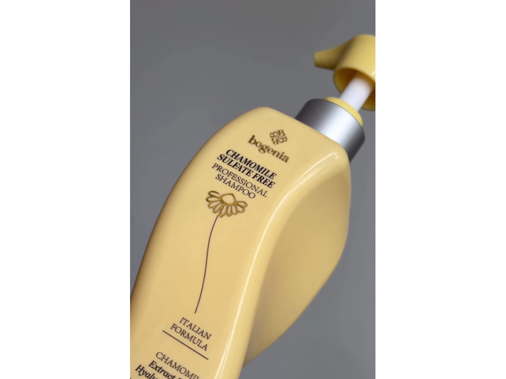 Шампунь для волосся з ромашкою Bogenia BG461 Chamomile Sulfate Free Professional Shampoo 001, 400 мл