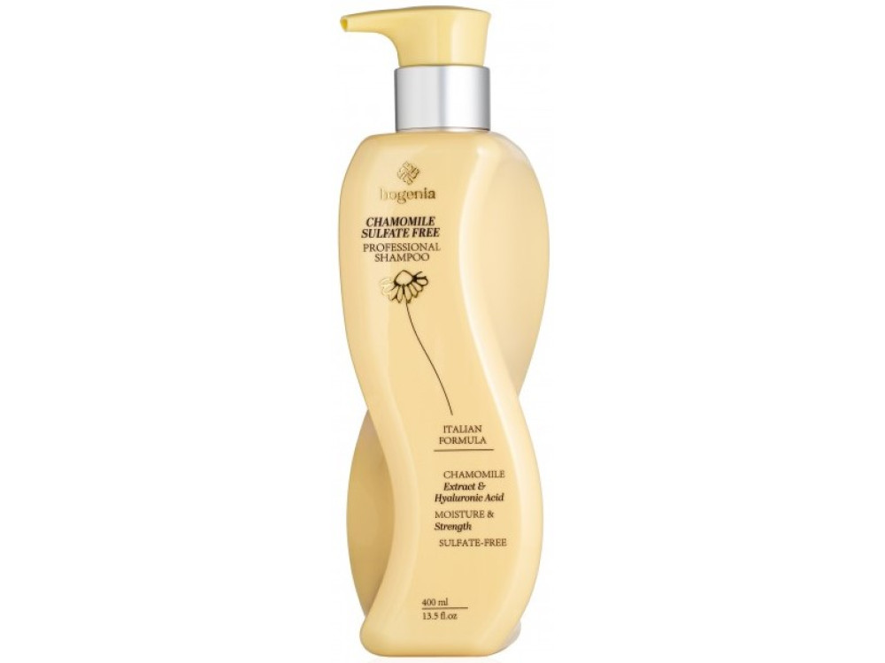 Шампунь для волосся з ромашкою Bogenia BG461 Chamomile Sulfate Free Professional Shampoo 001, 400 мл
