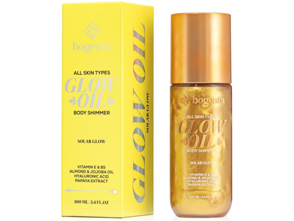 Олія-шимер для тіла Bogenia BG462 Glow Oil Body Shimmer 002 Solar Glow, 100 мл