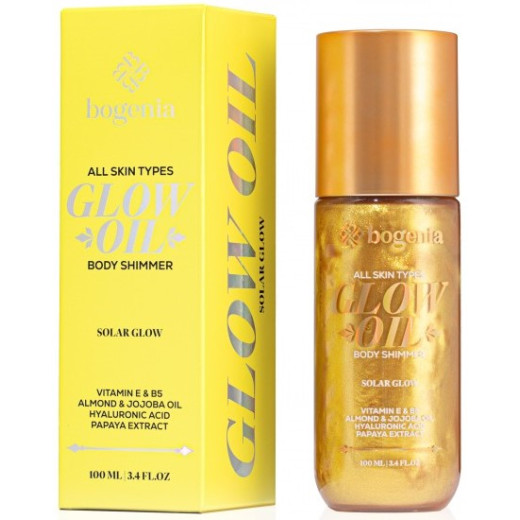 Олія-шимер для тіла Bogenia BG462 Glow Oil Body Shimmer 002 Solar Glow, 100 мл