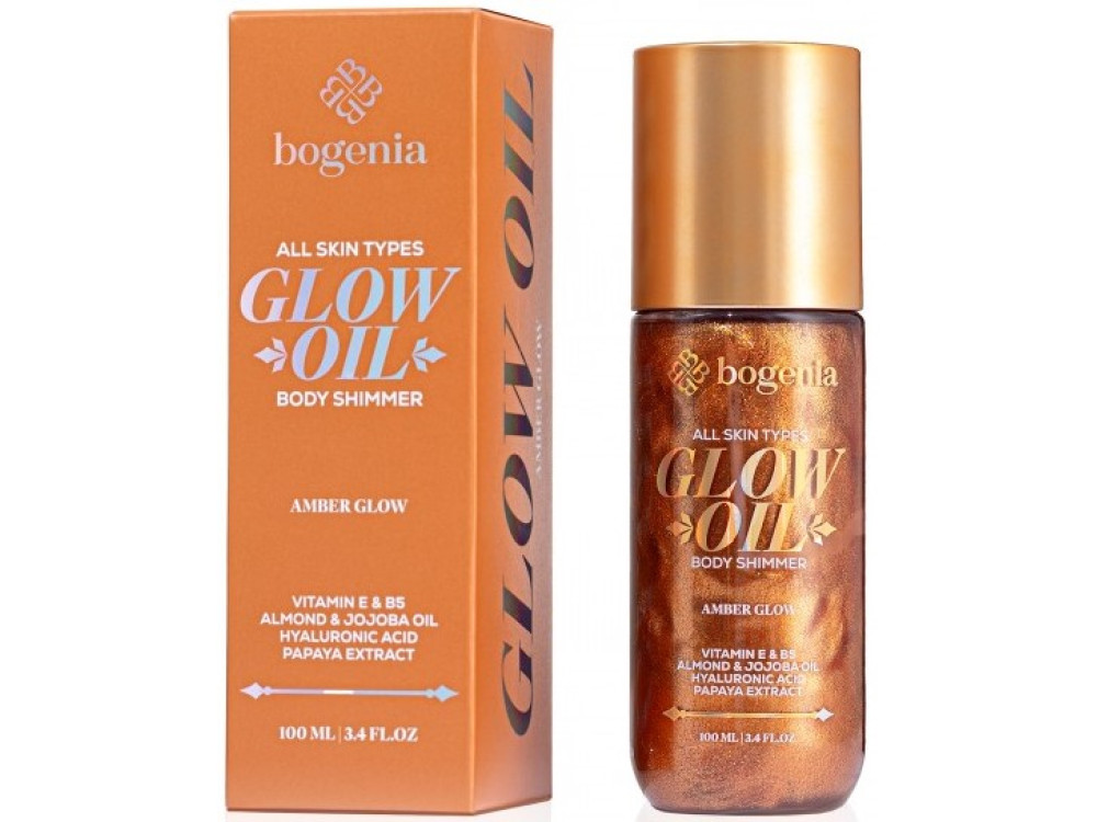 Олія-шимер для тіла Bogenia BG462 Glow Oil Body Shimmer 003 Amber Glow, 100 мл