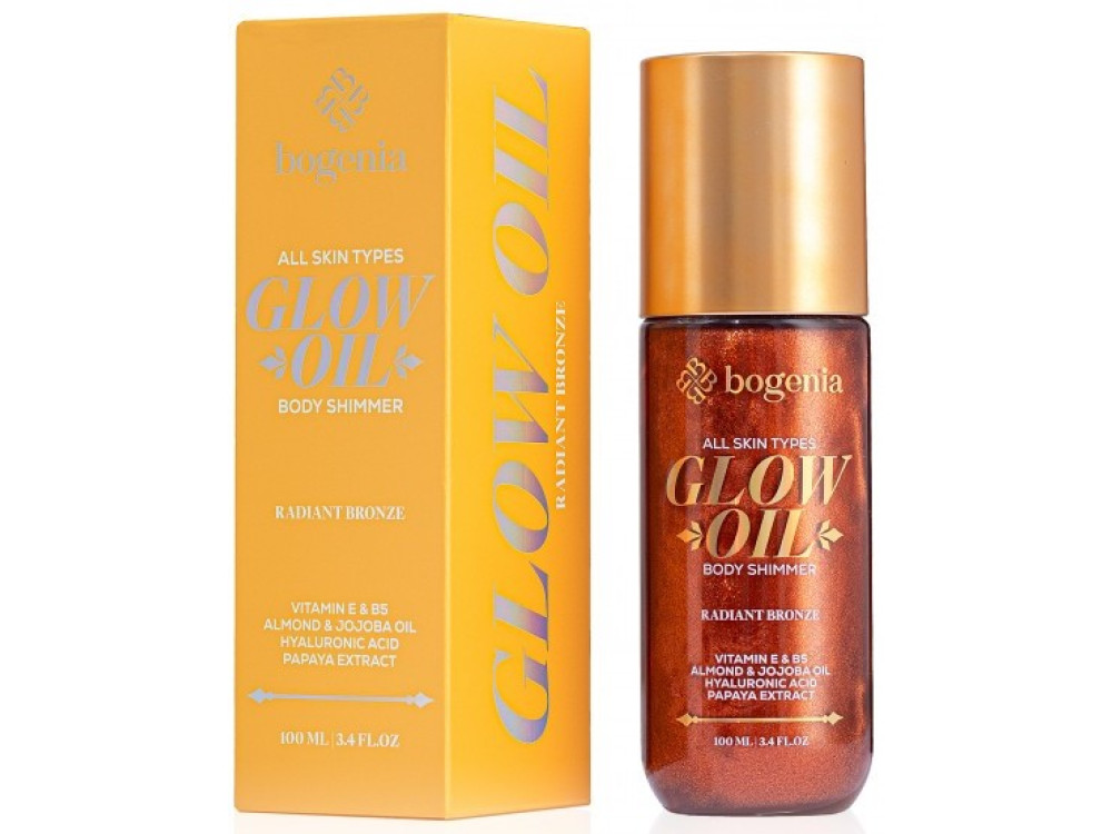 Олія-шимер для тіла Bogenia BG462 Glow Oil Body Shimmer 004 Radiant Bronze, 100 мл