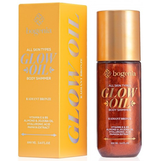 Олія-шимер для тіла Bogenia BG462 Glow Oil Body Shimmer 004 Radiant Bronze, 100 мл
