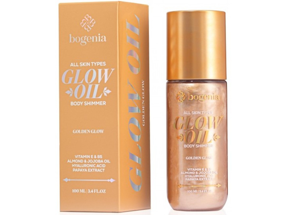 Олія-шимер для тіла Bogenia BG462 Glow Oil Body Shimmer 005 Golden Glow, 100 мл