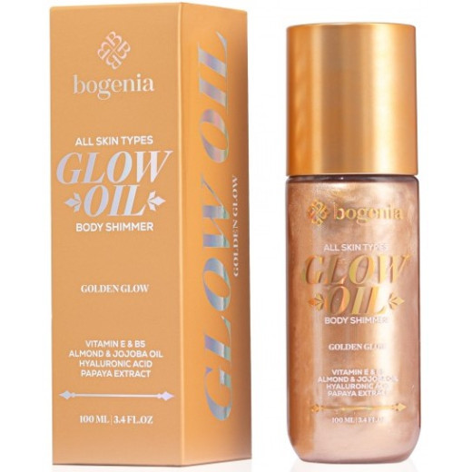 Олія-шимер для тіла Bogenia BG462 Glow Oil Body Shimmer 005 Golden Glow, 100 мл