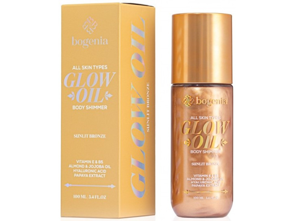 Олія-шимер для тіла Bogenia BG462 Glow Oil Body Shimmer 006 Sunlit Bronze, 100 мл