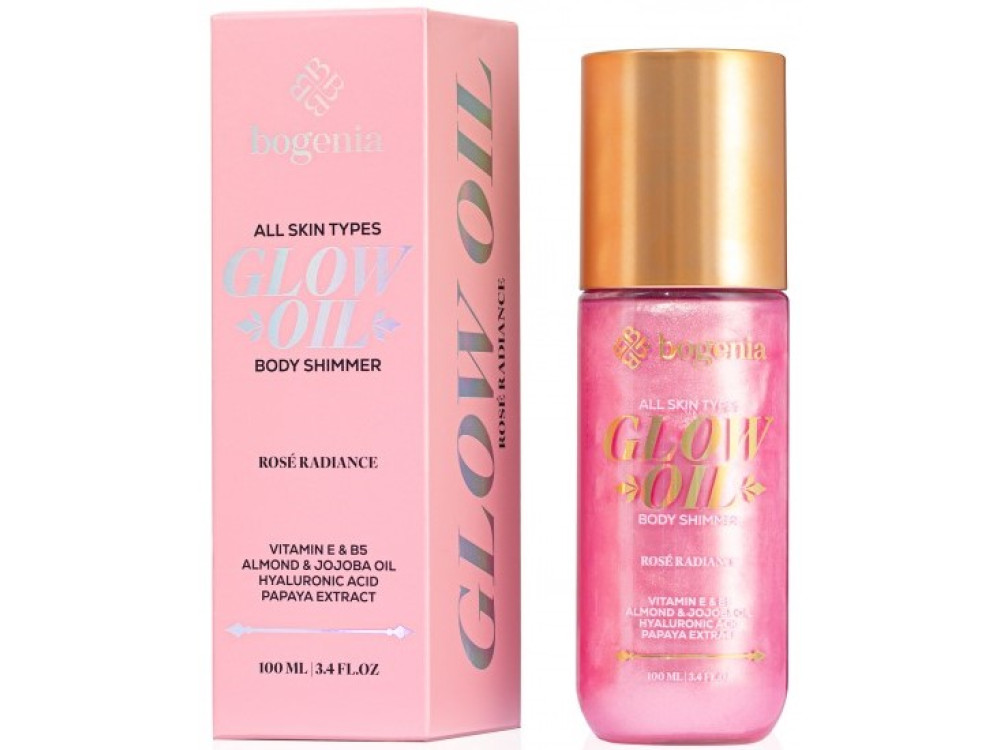 Олія-шимер для тіла Bogenia BG462 Glow Oil Body Shimmer 007 Rose Radiance, 100 мл