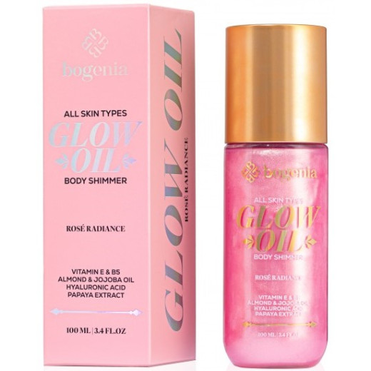 Олія-шимер для тіла Bogenia BG462 Glow Oil Body Shimmer 007 Rose Radiance, 100 мл
