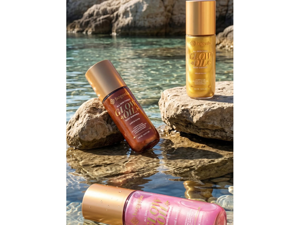 Олія-шимер для тіла Bogenia BG462 Glow Oil Body Shimmer 003 Amber Glow, 100 мл