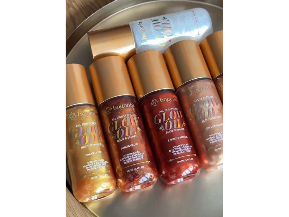 Олія-шимер для тіла Bogenia BG462 Glow Oil Body Shimmer 003 Amber Glow, 100 мл