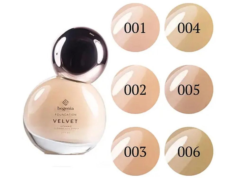 Тональна основа Bogenia Velvet BG602 003 Beige, 30 мл