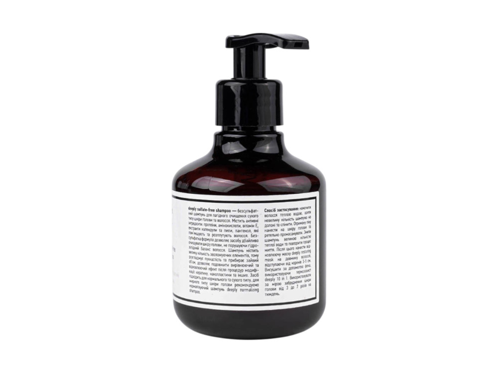 Безсульфатний шампунь Deeply sulfate-free shampoo DP0007 (250 мл)