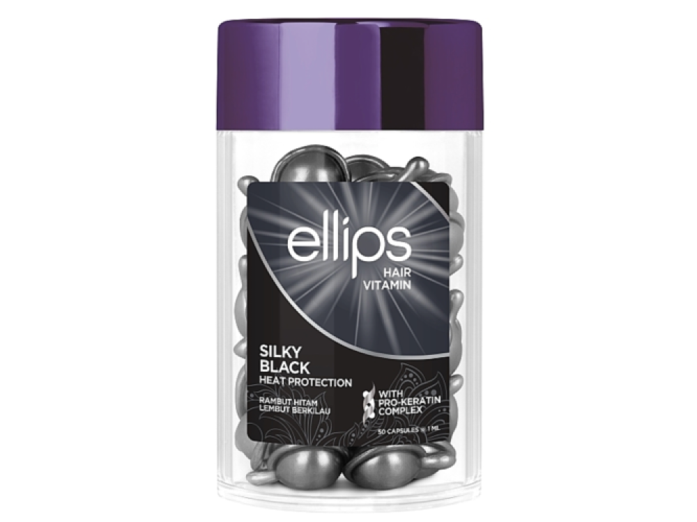 Капсули для волосся Ellips Hair Vitamin Шовкова ніч з Про-Кератиновим Комплексом, 50 шт по 1мл
