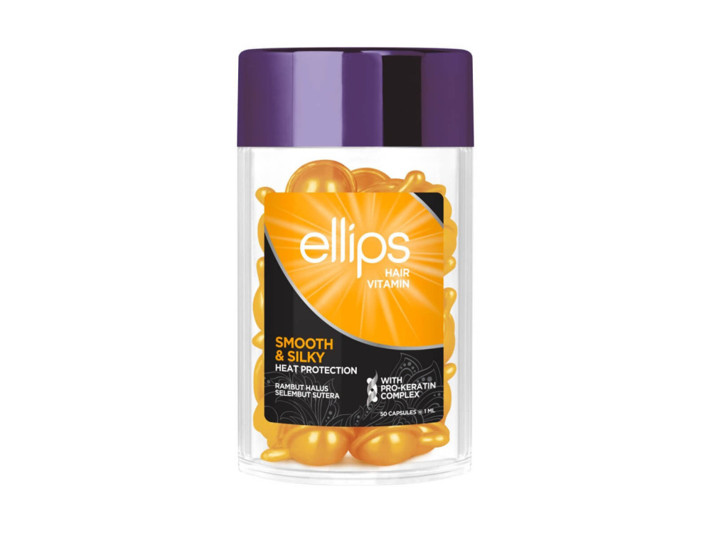 Капсули для волосся Ellips Hair Vitamin бездоганний шовк з про-кератиновим комплексом, 50 шт по 1мл