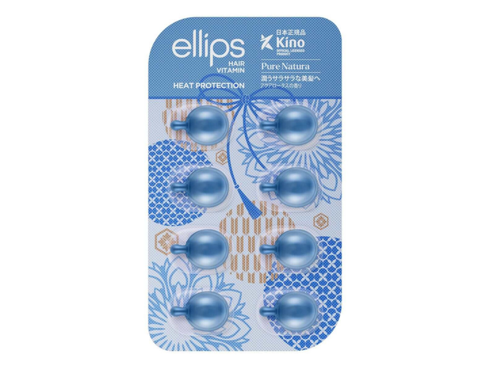 Капсули для зміцнення волосся Ellips Hair Vitamin Сила лотоса, 8 шт по 1мл