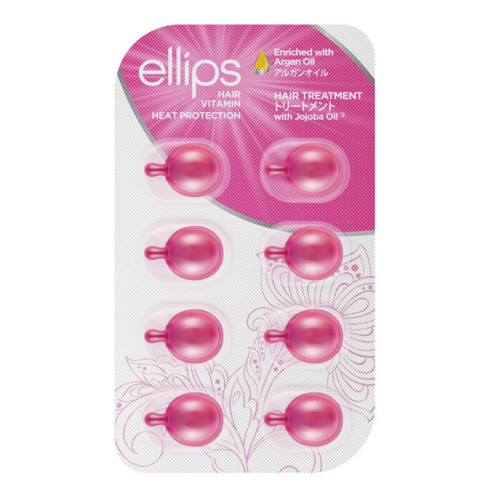 Капсули для зміцнення волосся Ellips Hair Vitamin Терапія для волосся з олією Жожоба, 8 шт по 1мл