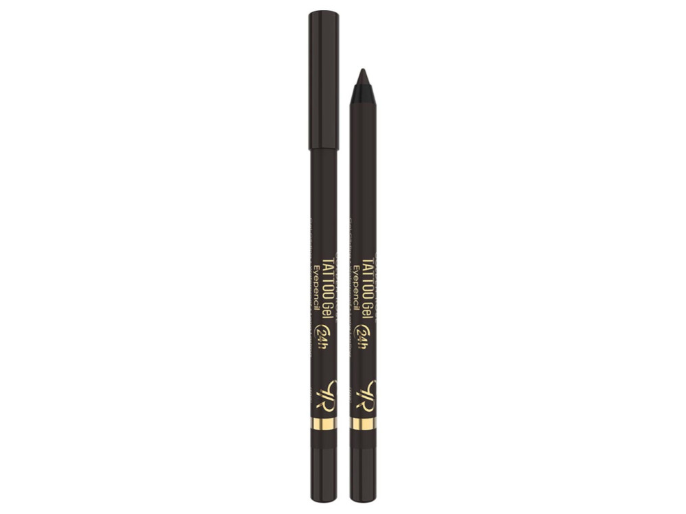 Гель-олівець для очей Golden Rose Tattoo Gel Eye Pencil 102 Dark Brown