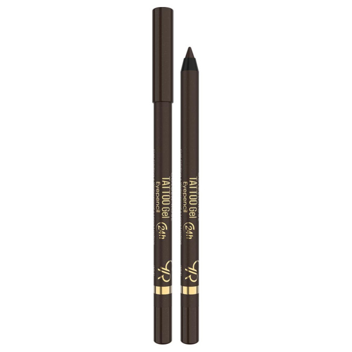 Гель-олівець для очей Golden Rose Tattoo Gel Eye Pencil 104 Glitzy Brown