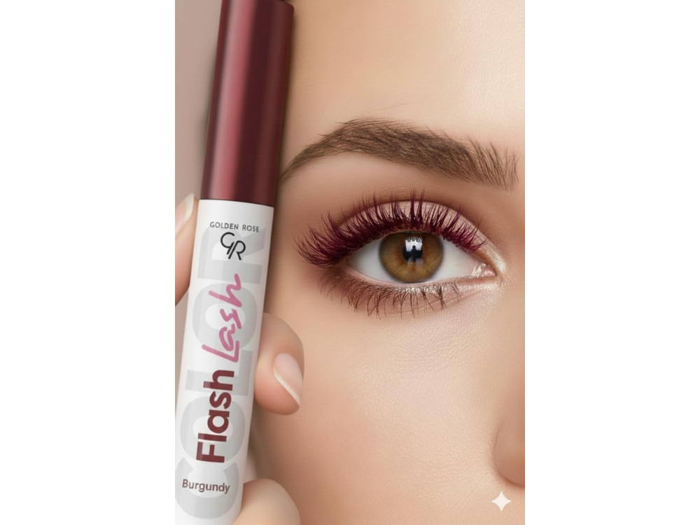 Туш для вій Golden Rose Flash Lash Colored Mascara 10 Burgundy