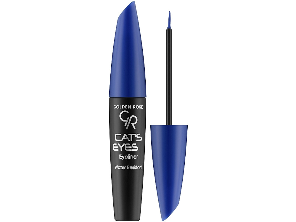 Підводка для очей Golden Rose Cat’s Eyes Eyeliner (синя), 6мл