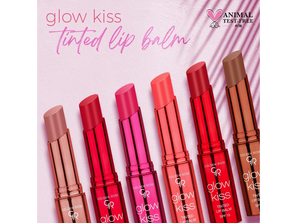 Помада-бальзам-тінт для губ Golden Rose Glow Kiss Tinted Lip Balm SPF 15 06