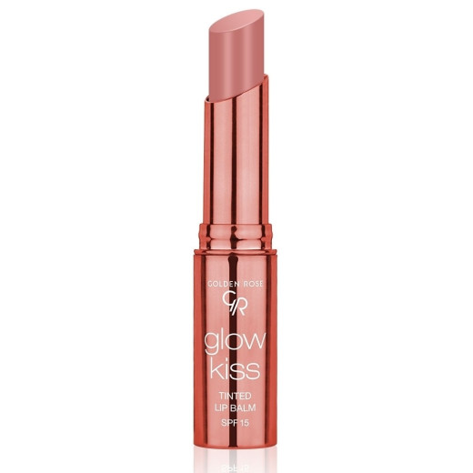 Помада-бальзам-тінт для губ Golden Rose Glow Kiss Tinted Lip Balm SPF 15 01