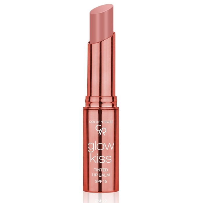 Помада-бальзам-тінт для губ Golden Rose Glow Kiss Tinted Lip Balm SPF 15 01