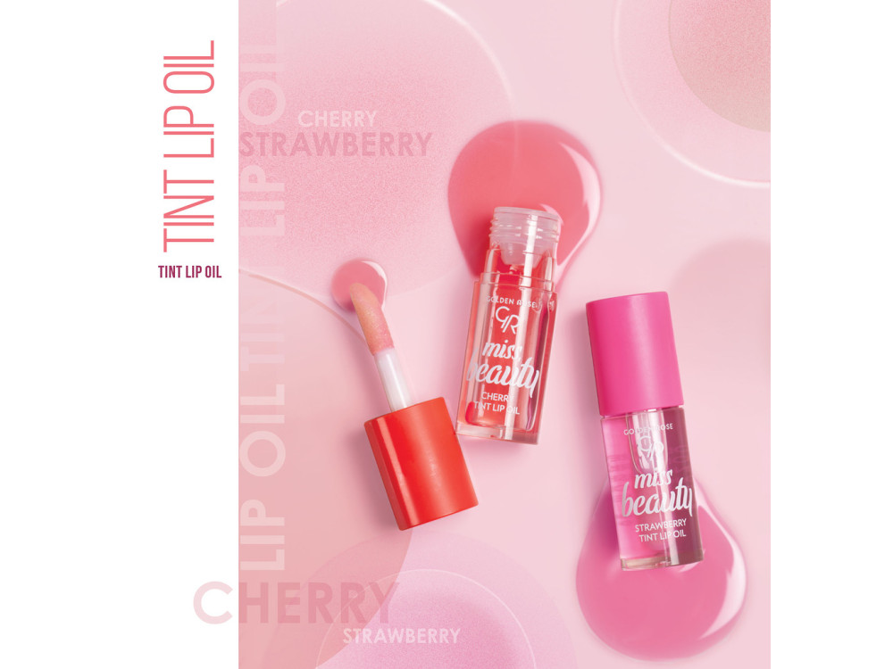 Олія-тінт для губ Golden Rose Miss Beauty Tint Lip Oil Strawberry 01, 6 мл