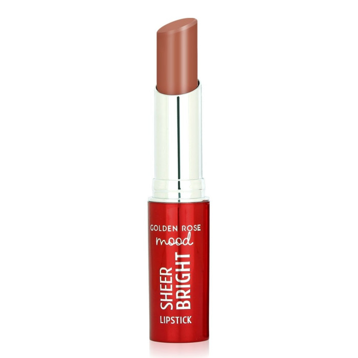Помада Golden Rose Sheer Bright Lipstick 104 Nude Latte