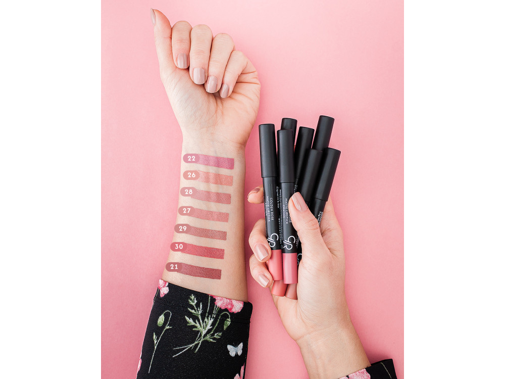 Помада-олівець Golden Rose Matte Crayon Lipstick 21