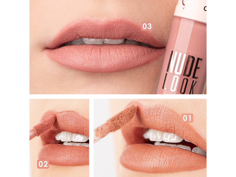 Рідка помада Golden Rose Nude Look Velvety Matte Lipcolor 01