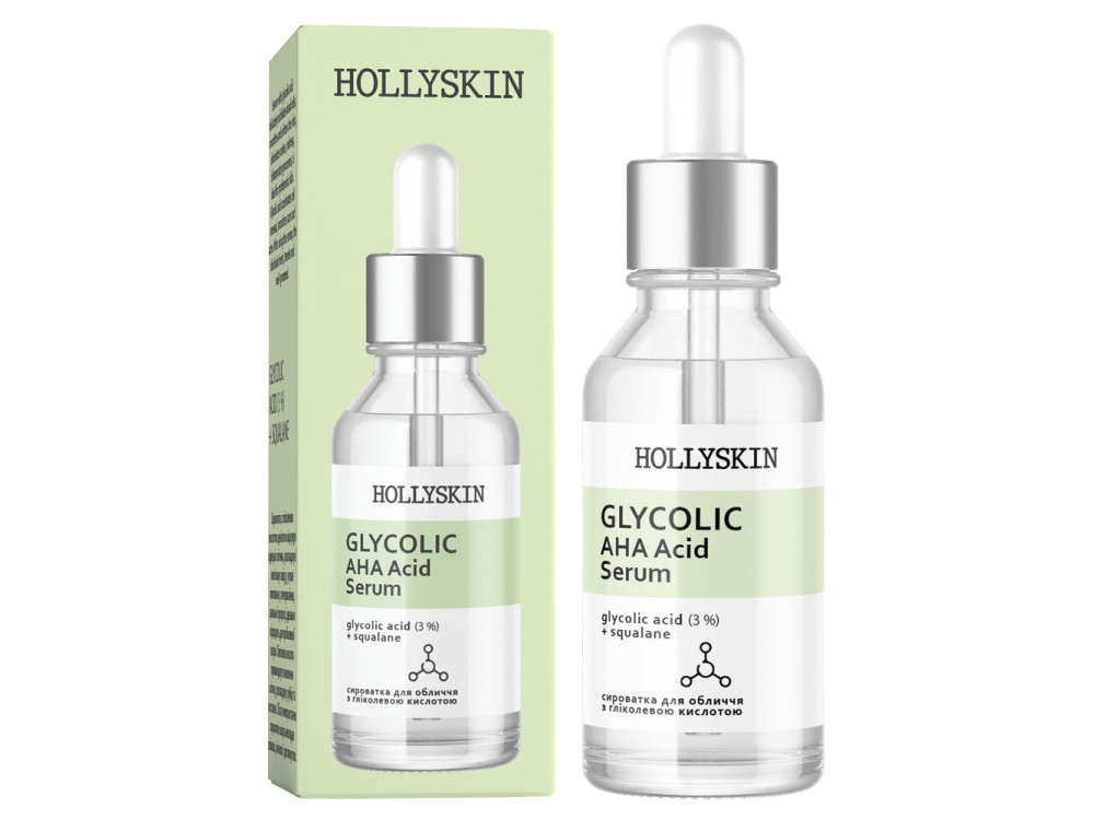 Сироватка для обличчя HOLLYSKIN Glycolic AHA Acid  Serum 30 ml