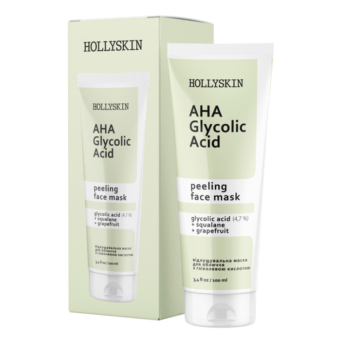 Маска для обличчя HOLLYSKIN Glycolic AHA  Acid Face Mask, 100 ml