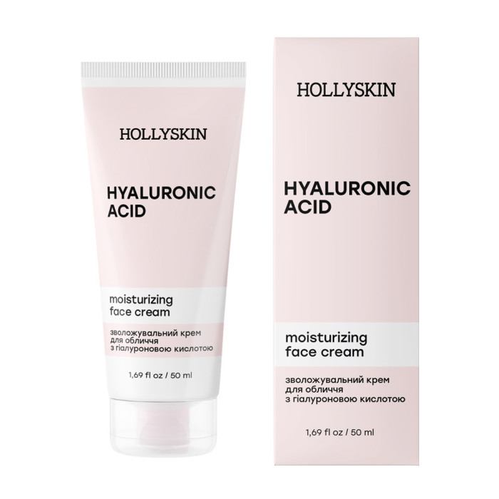 Зволожувальний крем для обличчя з гіалуроновою кислотою HOLLYSKIN Hyaluronic Acid Face Cream 50ml