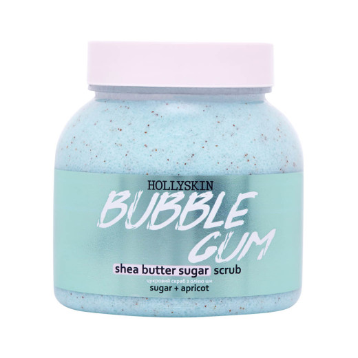 Цукровий скраб з олією ши і перлітом HOLLYSKIN Bubble Gum 350 g