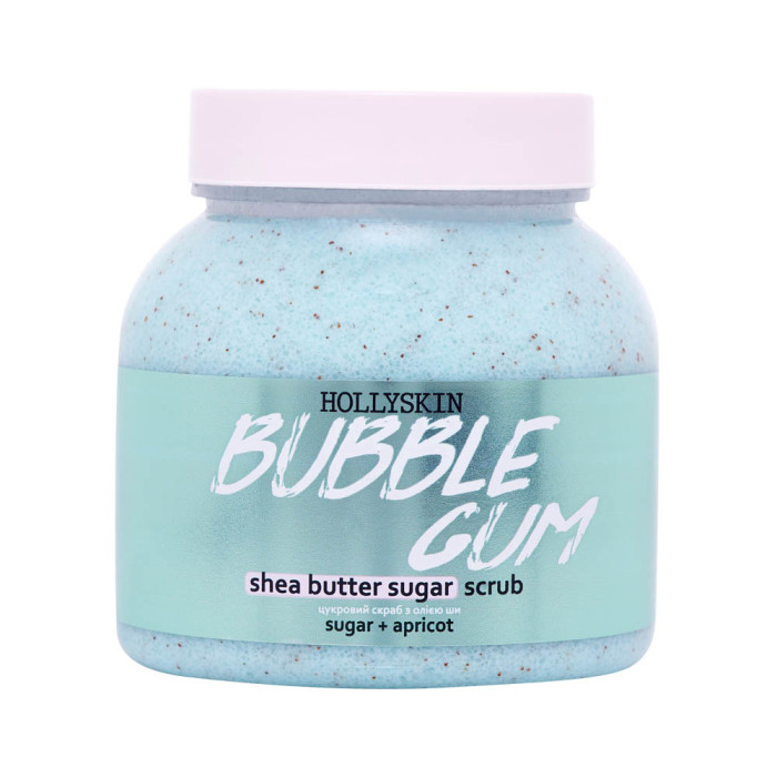 Цукровий скраб з олією ши і перлітом HOLLYSKIN Bubble Gum 350 g