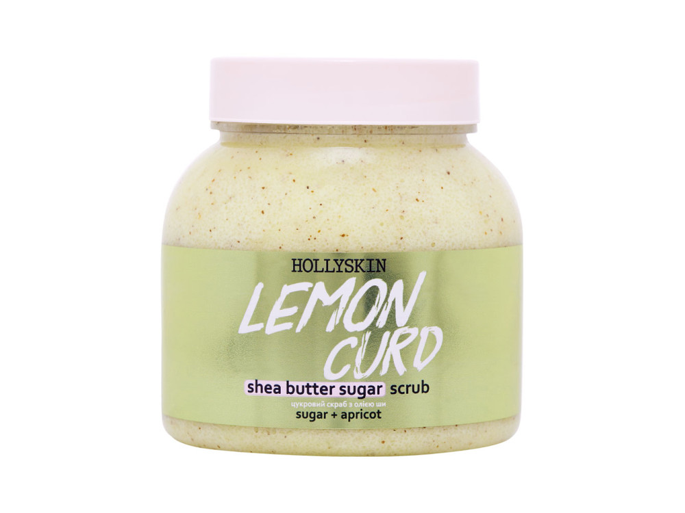 Цукровий скраб з олією ши і перлітом HOLLYSKIN Lemon Curd 350g