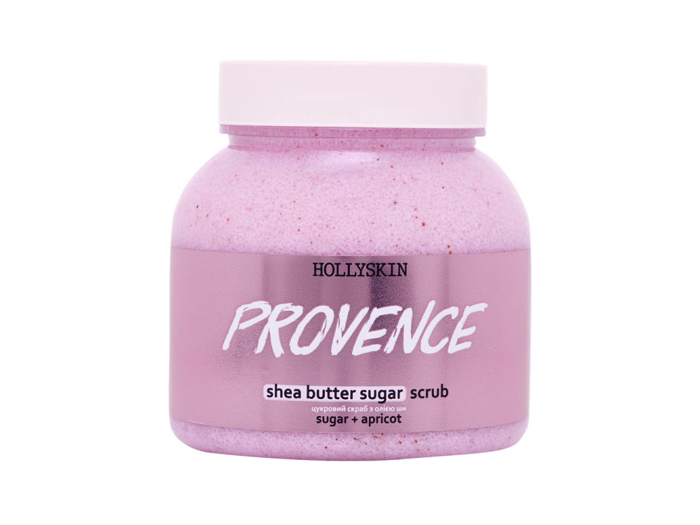 Цукровий скраб з олією ши і перлітом HOLLYSKIN Provence 350g