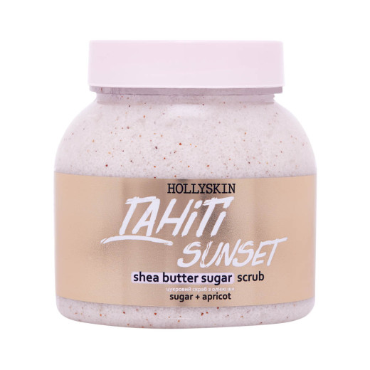 Цукровий скраб з олією ши і перлітом HOLLYSKIN Tahiti Sunset 350g